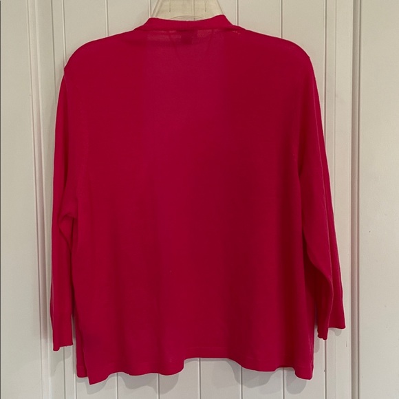 Worthington Vibrant Pink medium Cardigan no closures EUC - Picture 4 of 4
